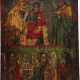 A TWO-PARTITE ICON SHOWING THE MOTHER OF GOD AND SELECTED SAINTS - фото 1