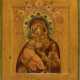 A VERY FINE ICON SHOWING THE VOLOKOLAMSKAYA MOTHER OF GOD - photo 1