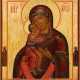 AN ICON SHOWING THE FEODOROVSKAYA MOTHER OF GOD - photo 1