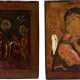 TWO ICONS SHOWING IMAGES OF THE MOTHER OF GOD: 'JOY TO ALL WHO GRIEVE' AND VLADIMIRSKAYA - Foto 1