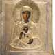 AN ICON SHOWING THE MOTHER OF GOD 'LIFE-GIVING WELLSPRING' WITH OKLAD - фото 1