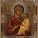 AN ICON SHOWING THE TIKHVINSKAYA MOTHER OF GOD - Foto 1