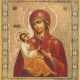 A RARE DATED ICON SHOWING THE KHOLMSKAYA MOTHER OF GOD - фото 1