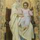 A MONUMENTAL ICON SHOWING THE ENTHRONED MOTHER OF GOD WITH CHILD - Foto 1