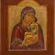 AN ICON SHOWING THE SWEET-KISSING MOTHER OF GOD (UMILENIE) - photo 1