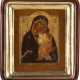 A SMALL ICON SHOWING THE MOTHER OF GOD OF JAROSLAVL WITHIN KYOT - photo 1