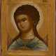 A VERY FINE ICON SHOWING THE ARCHANGEL GABRIEL FROM A DEISIS - photo 1