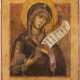 AN ICON SHOWING THE MOTHER OF GOD FROM A DEISIS - фото 1
