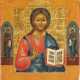 AN ICON SHOWING CHRIST PANTOKRATOR - photo 1