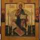 A FINE ICON SHOWING THE ENTHRONED CHRIST - photo 1