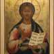 A LARGE ICON SHOWING CHRIST PANTOKRATOR - photo 1