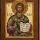 A SMALL ICON SHOWING CHRIST PANTOKRATOR - photo 1
