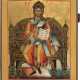 AN ICON SHOWING THE ENTHRONED CHRIST - photo 1