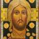 A LARGE ICON SHOWING CHRIST 'WITH THE FEARSOME EYE' - photo 1