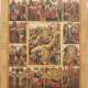 A LARGE ICON SHOWING THE RESURRECTION OF CHRIST AND THE DESCENT INTO HELL WITHIN A SURROUND OF TWELVE MAJOR FEASTS - Foto 1