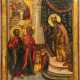AN ICON SHOWING THE ENTRY OF THE MOTHER OF GOD INTO THE TEMPLE - photo 1