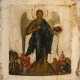 AN ICON SHOWING ST. JOHN THE FORERUNNER AS ANGEL OF THE DESERT WITH SCENES FROM HIS LIFE - Foto 1