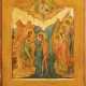 A FINELY PAINTED ICON SHOWING THE BAPTISM OF CHRIST - фото 1