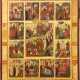 A LARGE ICON OF THE TWELVE MAJOR FEASTS OF THE ORTHODOX CHURCH - Foto 1