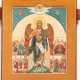A LARGE ICON SHOWING ST. JOHN THE FORERUNNER WITH SCENES FROM HIS LIFE - photo 1