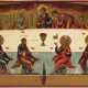 A VERY LARGE ICON SHOWING THE LAST SUPPER FROM A CHURCH ICONOSTASIS - photo 1