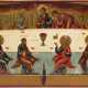 A VERY LARGE ICON SHOWING THE LAST SUPPER FROM A CHURCH ICONOSTASIS - Foto 1