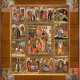 AN ICON OF THE FEASTS OF THE ECCLESIASTICAL CALENDAR AND THE FOUR EVANGELISTS - photo 1