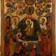 A MONUMENTAL ICON SHOWING THE DORMITION OF THE MOTHER OF GOD (KOIMESIS) FROM AN ICONOSTASIS - photo 1