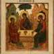 A LARGE AND FINE ICON SHOWING THE OLD TESTAMENT TRINITY - Foto 1