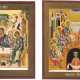 TWO ICONS SHOWING THE OLD TESTAMENT TRINITY AND THE PENTECOST - фото 1