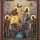 A DATED ICON SHOWING THE NEW TESTAMENT TRINITY - photo 1