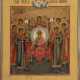 AN ICON SHOWING THE SYNAXIS OF THE ARCHANGELS - photo 1