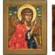 THREE ICONS SHOWING THE ARCHANGELS MICHAEL AND GABRIEL - фото 1