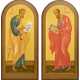 A PAIR OF MONUMENTAL ICONS SHOWING THE APOSTLES PETER AND PAUL - photo 1