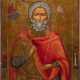 A LARGE ICON SHOWING ST. MENAS - фото 1