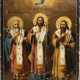 A LARGE ICON SHOWING THREE HIERARCHS OF ORTHODOXY - Foto 1