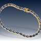 Armband: sehr schönes vintage Saphir-Diamantarmband, 90er Jahre, mit Zertifikat - photo 1