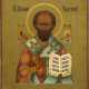 AN ICON SHOWING ST. NICHOLAS THE MIRACLE-WORKER - Foto 1