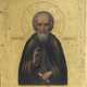 A SIGNED AND DATED ICON SHOWING ST. SERGEY OF RADONEZH - Foto 1