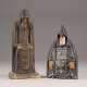 TWO WOODEN FIGURES SHOWING ST. NIL STOLOBENSKIY - photo 1
