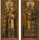 A PAIR OF MONUMENTAL ICONS SHOWING THE METROPOLITANS OF MOSCOW STS. PETER AND IONA FROM A CHURCH ICONOSTASIS - photo 1