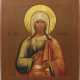 A LARGE ICON SHOWING ST. ANNA THE PROPHETESS - фото 1