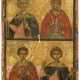 AN ICON SHOWING FOUR SELECTED SAINTS - фото 1