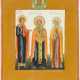 A SMALL ICON SHOWING STS. ANDREI, ANTIPY AND NATALIYA - фото 1