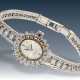 Armbanduhr: sehr dekorative und sehr seltene vintage Omega Schmuckuhr mit reichem Diamantbesatz, 18K Weißgold - фото 1