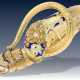 Armband: antikes, einzigartiges und sehr ausgefallenes Schlangen-Goldschmiedearmband, russisch, möglicherweise Fabergé um 1880 - Foto 1