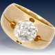 Ring: antiker Diamant/Verlobung-Ring mit großem Altschliff-Diamant von ca. 2,4ct, vermutlich um 1925 - photo 1
