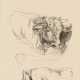 CORINTH, Lovis (1858 Tapiau - 1925 Zandvoort). Dreiteilige Tierskizze "Stier". - Foto 1