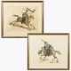 VERNET, Antoine Charles Horace (1758 Bordeaux - 1836 Paris). 2 Werke mit orientalischen Kriegern zu - Foto 1
