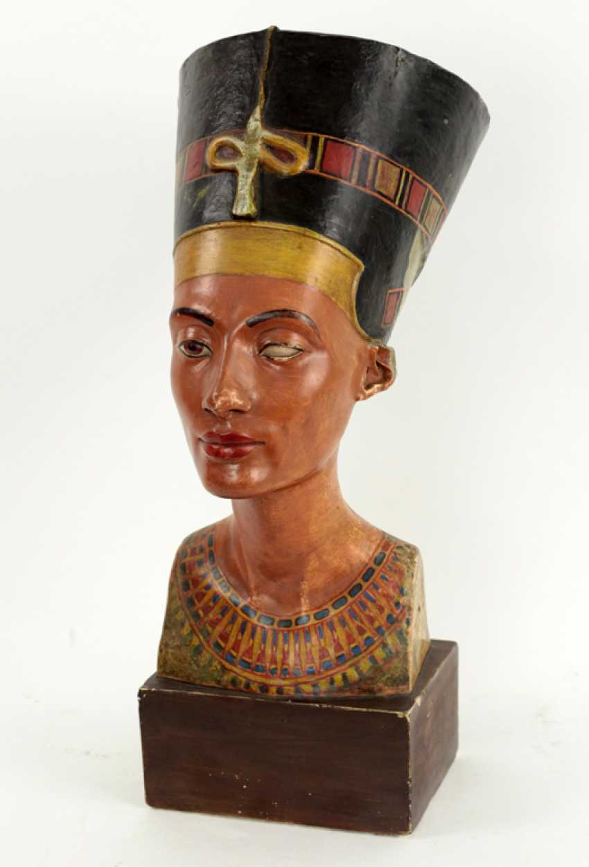 Auction Bust of Nefertiti. Very early replica to Tina Haim-Wentscher to ...